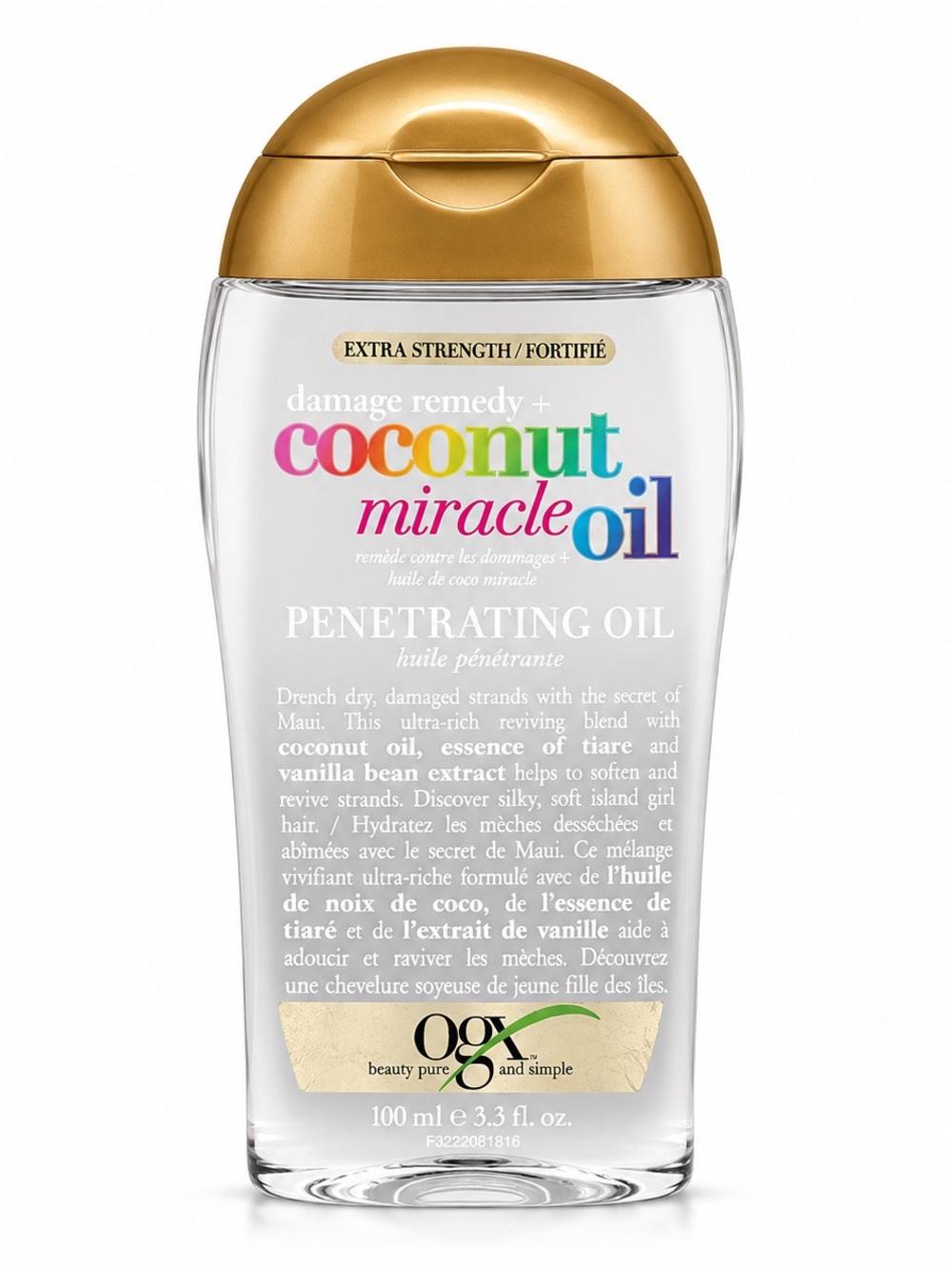 OGX DAMAGE REMEDY + COCONUT MIRACLE OIL PENETRATING OIL 100ML - BRAND NEW